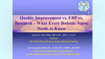Evidence Based Quality Improvement vs. EBP vs. Research – What Every Bedside Nurse Needs To Know icon