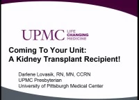 Coming to Your Unit: A Kidney Transplant Recipient! icon