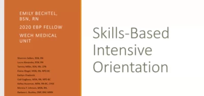 An Innovative Approach to Orienting New Grads: A Skill-Based Intensive Orientation on a Medical Unit icon