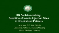 RN Decision-Making: Selection of Insulin Injection Sites in Hospitalized Patients icon