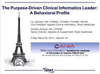 The Purpose-Driven Clinical Informatics Leader: A Behavioral Profile icon