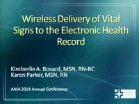 Wireless Delivery of Vital Signs to the Electronic Health Record icon