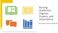 Nursing Academics: Degrees, Projects, and Dissertations icon