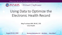 Using Data to Optimize the Electronic Health Record icon
