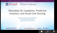 Wearables for Inpatients, Predictive Analytics, and Acute Care Nursing icon