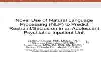 A Novel Use of Natural Language Processing (NLP) to Predict Restraint/Seclusion in an Adolescent Psychiatric Inpatient Unit icon