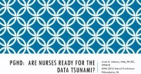 Patient-Generated Health Data: Are Nurses Ready for the Data Tsunami? icon