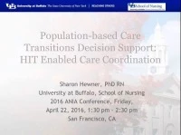 Population-Based Care Transitions Decision Support: HIE-Enabled Care Coordination icon