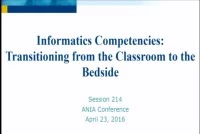 Informatics Curriculum from Classroom to Bedside icon