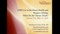 EHR Use in the Home Health and Hospice Setting: What Do the Nurses Think? icon