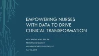 Empowering Nurses with Data to Drive Clinical Transformation icon