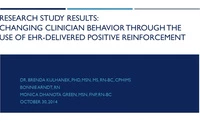Research Study Results: Changing Clinician Behavior Through the Use of EHR-Delivered Positive Reinforcement icon