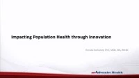 Impacting Population Health through Innovation icon