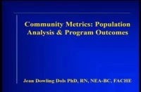 Community Metrics: Population Analysis & Program Outcomes icon