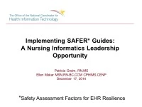 Implementing SAFER* Guides: A Nursing Informatics Leadership Challenge icon