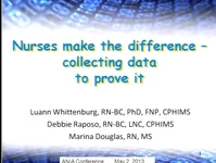 Nurses Make the Difference - Collecting Data to Prove It icon