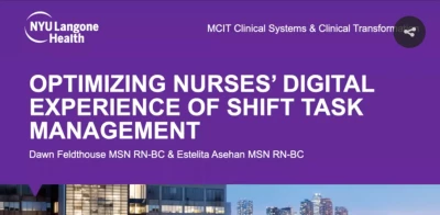 Optimizing Nurses’ Digital Experience of Task Management icon