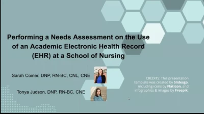 Performing a Needs Assessment on the Use of an Academic Electronic Health Record at a School of Nursing icon