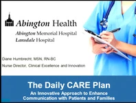 The Daily CARE Plan: An Innovative Approach to Enhance Communication with Patients and Families icon