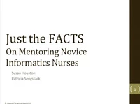 Just the FACTS on Mentoring Novice Informatics Nurses icon