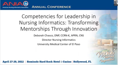 Competencies for Leadership in Nursing Informatics: Transforming Mentorships through Innovation icon