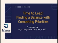 Time to Lead: Finding a Balance with Competing Priorities icon