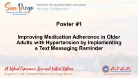 Improving Medication Adherence in Older Adults with Hypertension by Implementing a Text Messaging Reminder icon