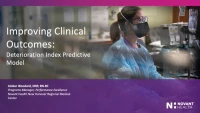 Predictive Analytics to Improve Patient Outcomes: A Model to Promote Early Detection of Clinical Deterioration icon
