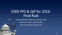 Implications of CMS Final Rule on the ESRD Prospective Payment System and Quality Incentive Program icon
