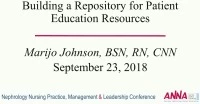 Building a Repository of Patient Education Resources icon