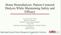 Home Hemodialysis: Patient-Centered Dialysis While Maintaining Safety and Efficacy icon