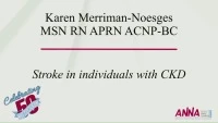 Stroke in Individuals with CKD  icon
