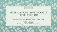 Beers Criteria for Potentially Inappropriate Use (of Medications) in Older Adults  icon