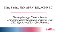 The Nephrology Nurse's Role in Managing Hyperkalemia in Patients with CKD (Sponsored by Vifor Pharma) icon