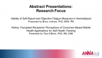 Abstract Presentations: Research Focus icon