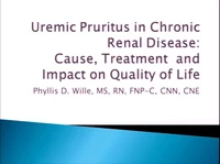Uremic Pruritus in Chronic Renal Disease: Cause and Impact on Quality of Life and Treatment icon