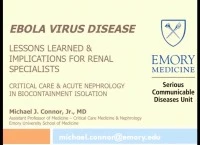 Ebola Virus Disease and Renal Replacement Therapy: Do You Know Where your Patient Has Been? icon