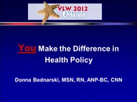 You Make the Difference in Health Policy icon