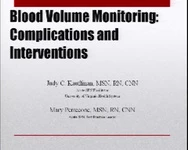Blood Volume Monitoring: Interventions and Complications icon