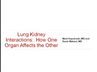 Contemporary Trends in Acute Care: The Pulmonary-Renal Connection icon