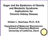 Sugar and the Epidemics of Obesity and Metabolic Syndrome: Implications for Chronic Kidney Disease icon