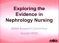 Exploring the Evidence in Nephrology Nursing icon