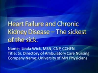 The Sickest of the Sick: How to Manage Heart Failure in the Person with Kidney Failure icon