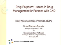 Drug Potpourri: Issues in Drug Management for Persons with CKD icon