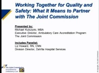 Working Together for Quality and Safety: What It Means to Partner with The Joint Commission icon