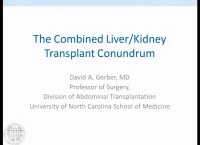 The Combined Liver/Kidney Transplant Conundrum icon