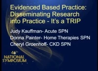 Evidence-Based Practice: Disseminating Research -- It's a TRIP icon