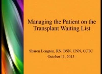 Transplant: Managing the Waiting List icon