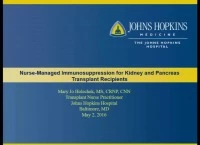 Nurse Managed Immunosuppression Program for Kidney and Pancreas Transplant Recipients icon