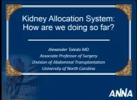 Kidney Allocation System: How Are We Doing So Far? icon